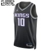 Dres Sacramento Kings Domantas Sabonis 10 Jordan 2022-23 Statement Edition Crno Swingman - Dječji